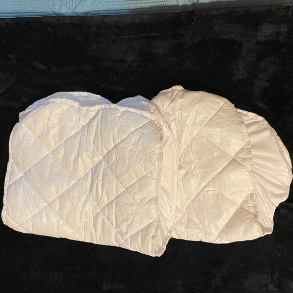 Bassinet Mattress Pad Cover, Compatible with Oval Bassinet Mattress , 2 Pack - Picture 1 of 2